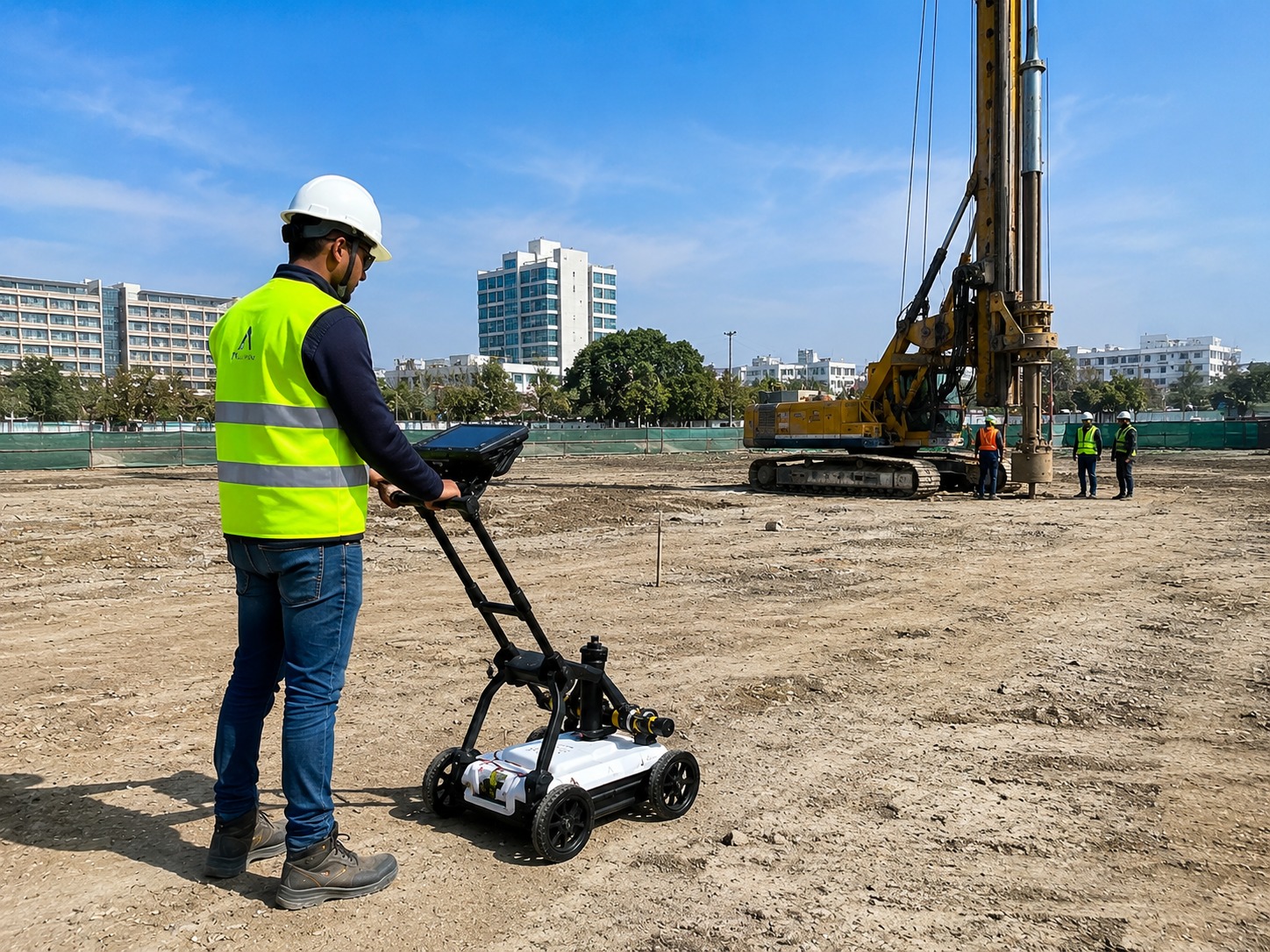 GPR SURVEY GEOTECHNICAL INVESTIGATION PILING AT CHANDIGARH PUNJAB